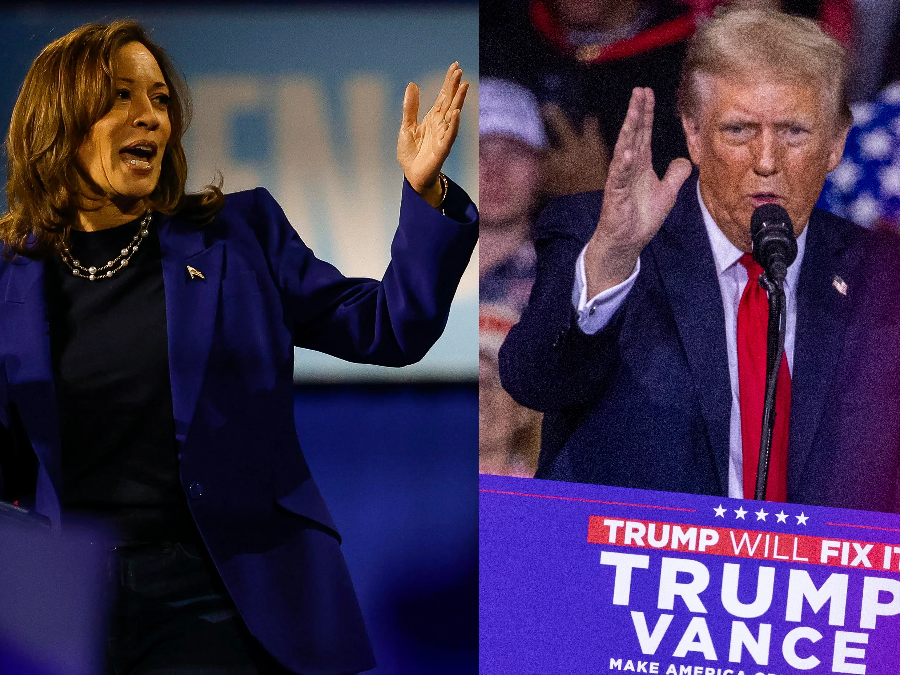 Trump y Harris llegan empatados en encuestas por la presidencia de EE.UU.