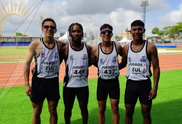 Relevo masculino 4×100 metros planos logra medalla de oro para el Zulia en los Juegos Deportivos Nacionales Juveniles