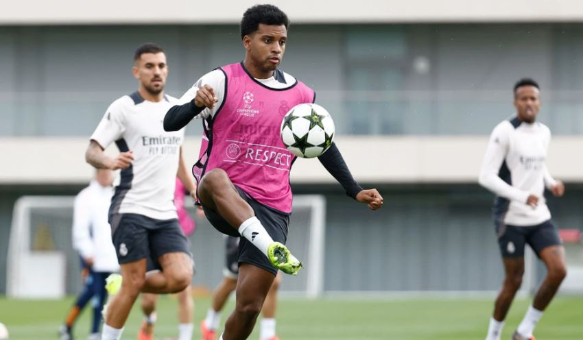 Rodrygo se pone a tono para entrar a la convocatoria ante el Milan por Champions