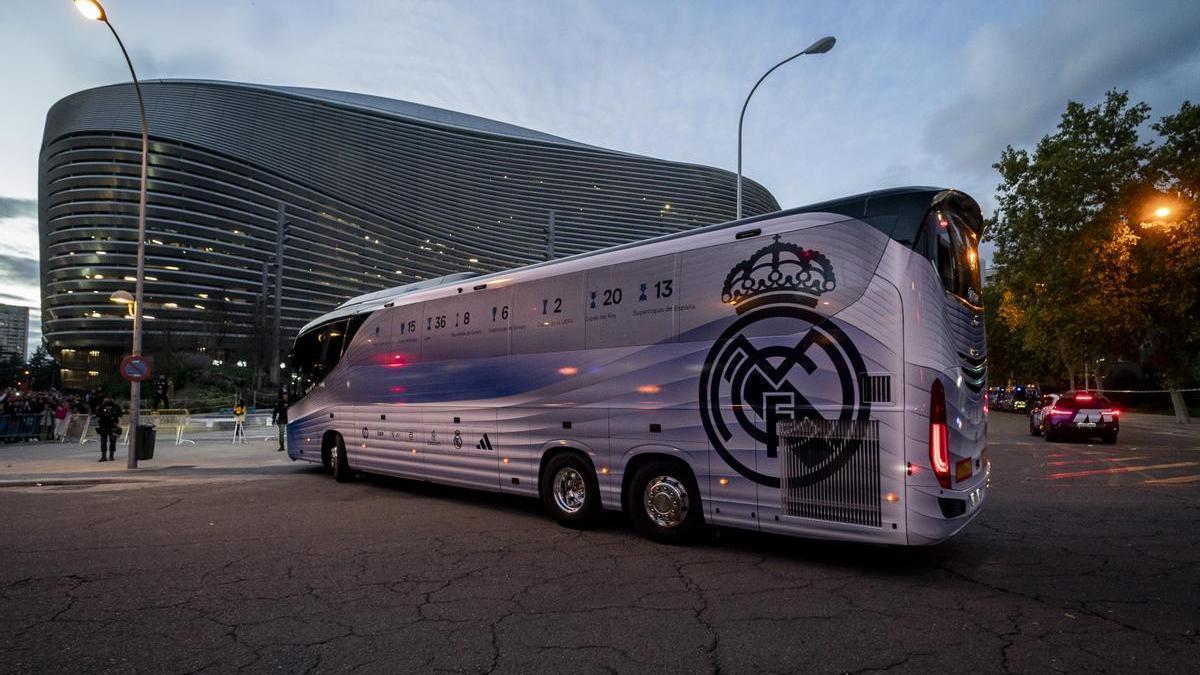 Autobús del Real Madrid sufrió accidente en su retorno a España