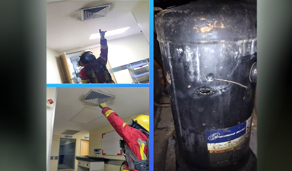 Explosión de un compresor de aire industrial causó alarma en el Hospital General de Cabimas