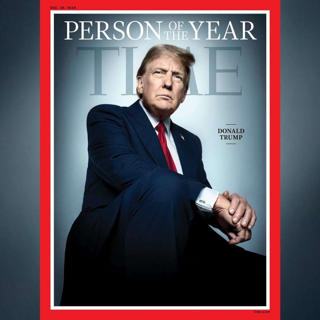 Donald Trump fue elegido como ‘Persona del año 2024’ por la Revista Time