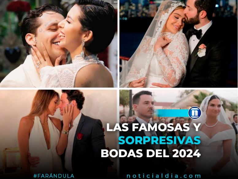 Las famosas y sorpresivas bodas del 2024