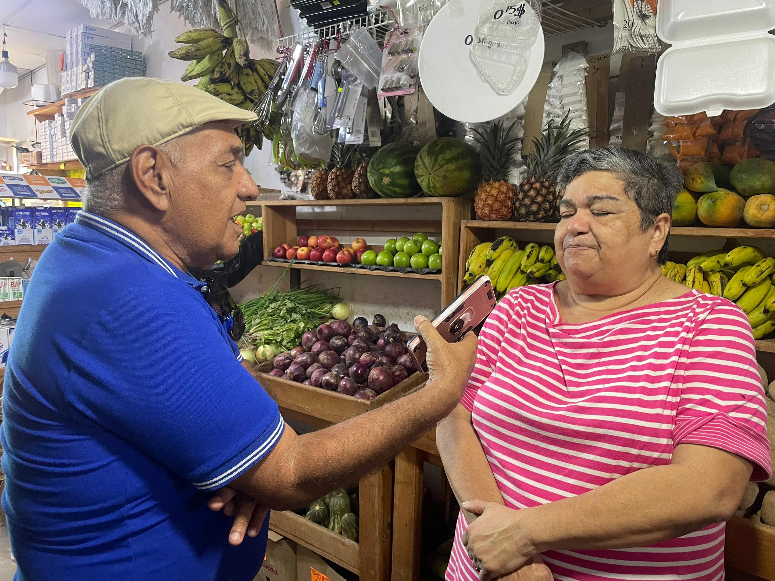 Raquel Espina, vendedora de Santa Lucía: 