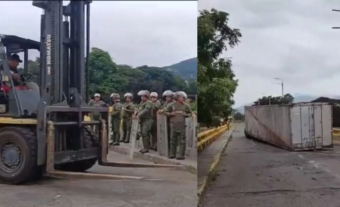 Retirado el contenedor del Puente Internacional Simón Bolívar