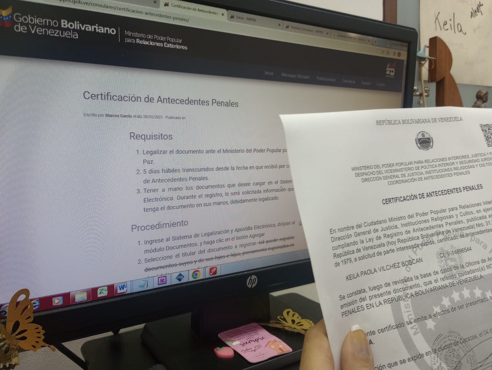 Así puedes certificar los antecedentes penales en Venezuela de manera online