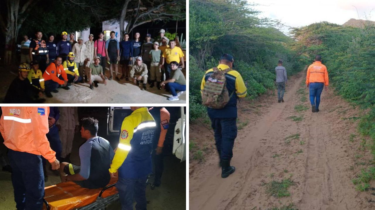 Rescataron sanos y salvos a 4 jóvenes que se extraviaron haciendo senderismo en el cerro Santa Ana de la Península de Paraguaná