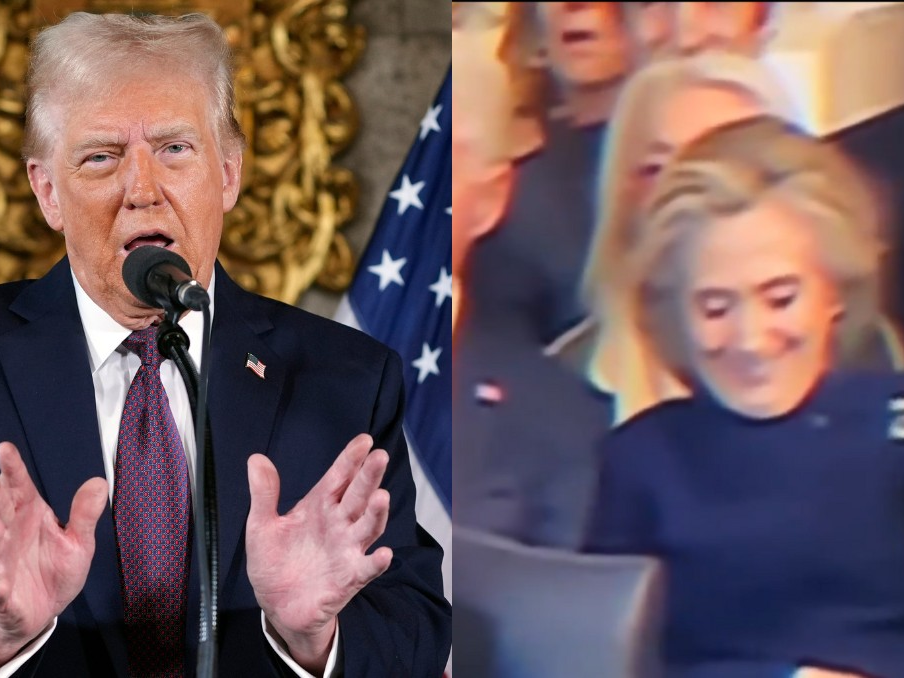 La risa burlona de Hillary Clinton cuando Trump dijo que renombraría el golfo de México