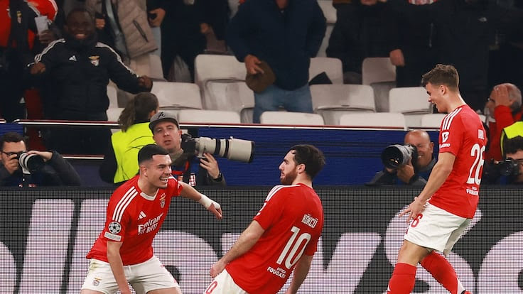 Benfica igualó ante Mónaco y pasó a octavos de la Uefa Champions League