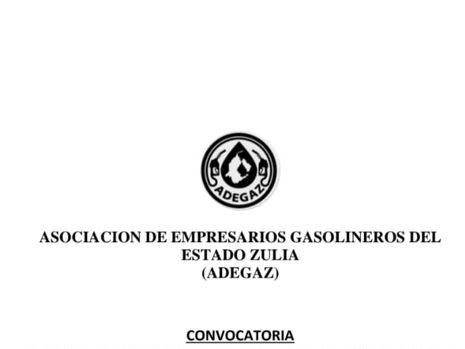 Convocatorias, Asociación de Empresarios Gasolineros del Estado Zulia (ADEGAZ)