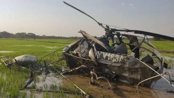 Cayó un helicóptero en Guárico