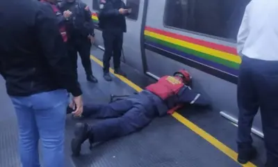 Hombre se lanza a los rieles del Metro de Caracas en Plaza Venezuela