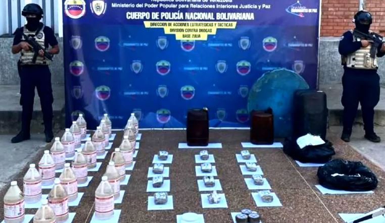 PNB desmanteló laboratorio clandestino del narcotráfico en La Cañada de Urdaneta