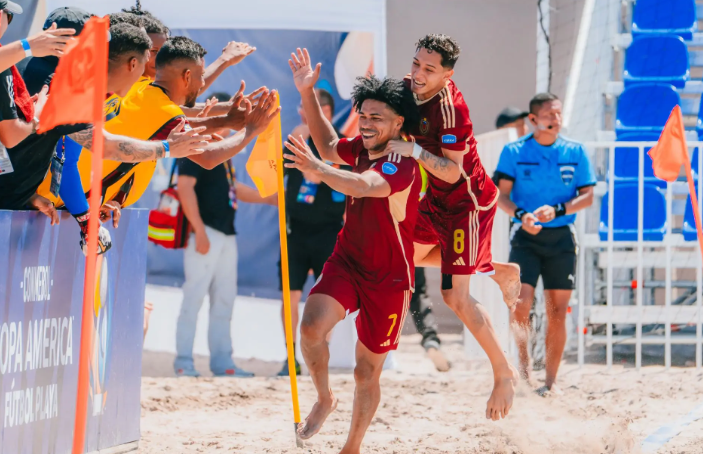 La Vinotinto de fútbol playa derrota a Perú para obtener su segundo triunfo en Copa América