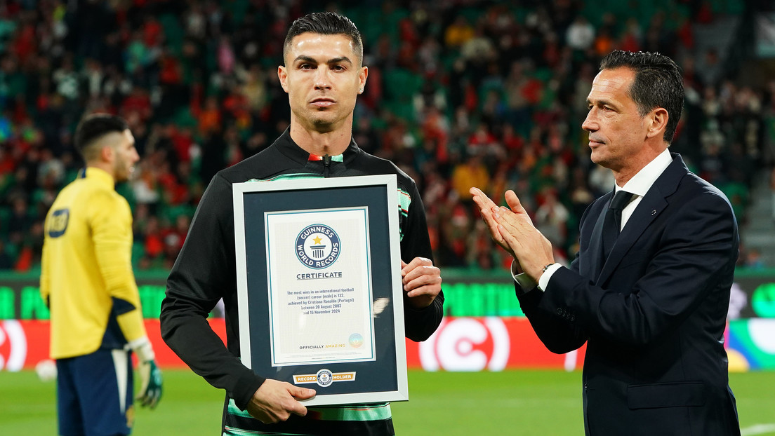 Cristiano Ronaldo recibió un Récord Guinness tras 132 victorias con su selección