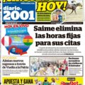 Titulares de la prensa nacional para este jueves 20 de marzo