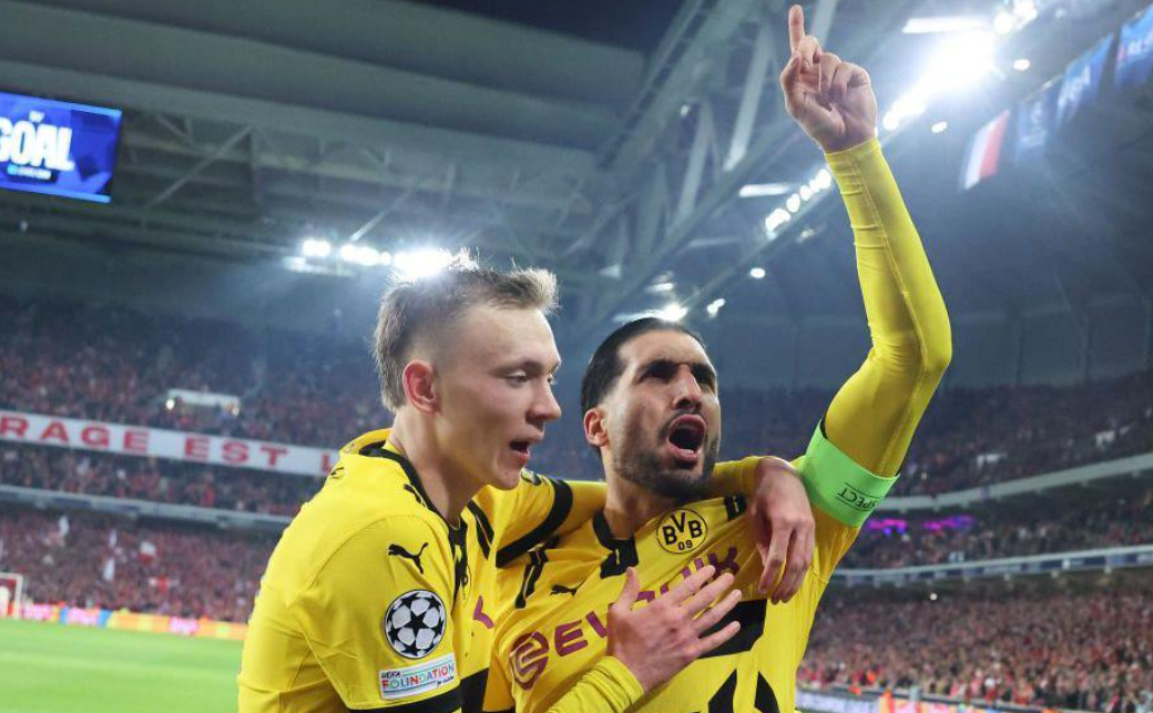 Borussia Dortmund remonta ante el Lille y accede a los cuartos de final en Champions