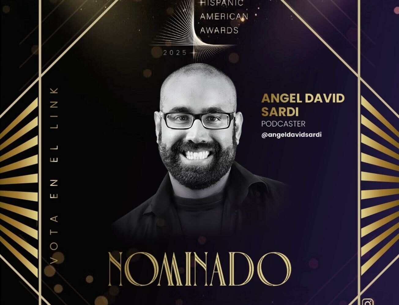 Orgullo zuliano: Periodista Ángel David Sardi, nominado a los premios Hispanisc American Awards 2025 en New York