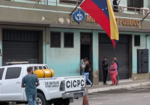 Lanzan bomba molotov contra una sede del Ministerio Público en Yaracuy