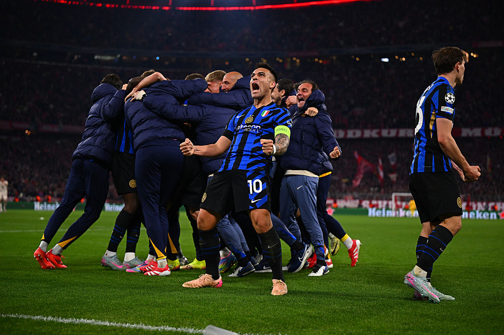 Inter picó adelante frente a Bayern Múnich en los cuartos de final de la Champions League