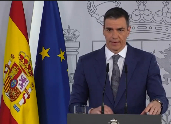 Pedro Sánchez: Se ha restablecido el 50 % del servicio eléctrico en España