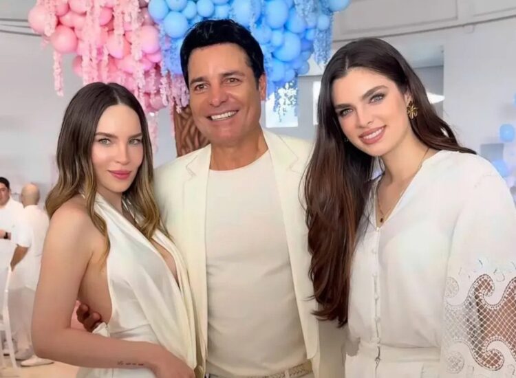 Chayanne en la fiesta de revelación de género del bebé de Lele Pons: 