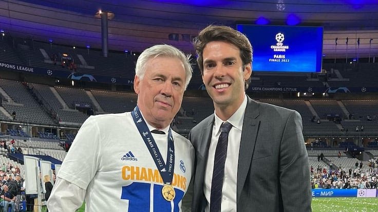 Kaká podría integrar el cuerpo técnico de Ancelotti en Brasil