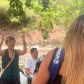 Claudia López apareció bailando en el Festival Vallenato y disfrutó a orillas del río Guatapurí