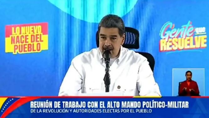 Presidente Maduro se reúne con el Alto Mando Militar y Político