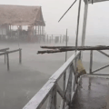Fuerte lluvia en Santa Rosa de Agua reduce visibilidad del Lago