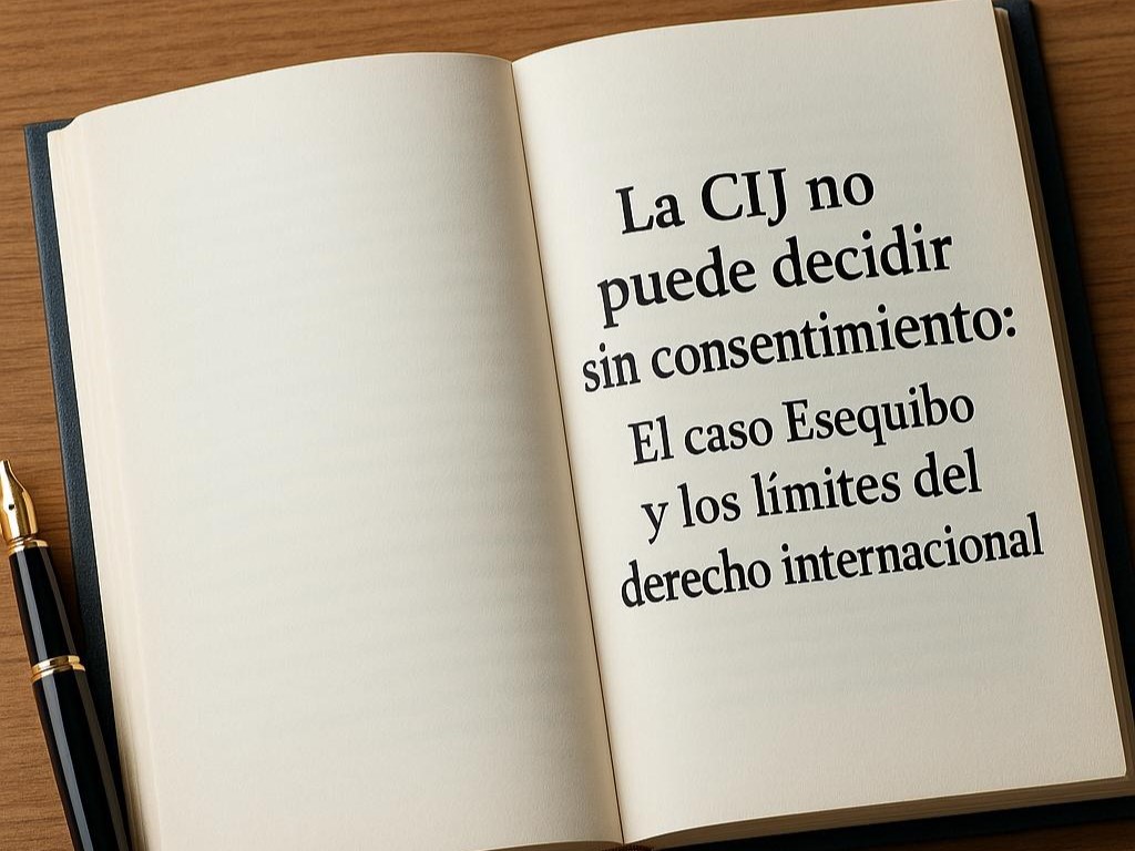 La CIJ no puede decidir sin consentimiento: El caso Esequibo y los límites del derecho internacional (Por: Dr. Juan Pablo Montiel)