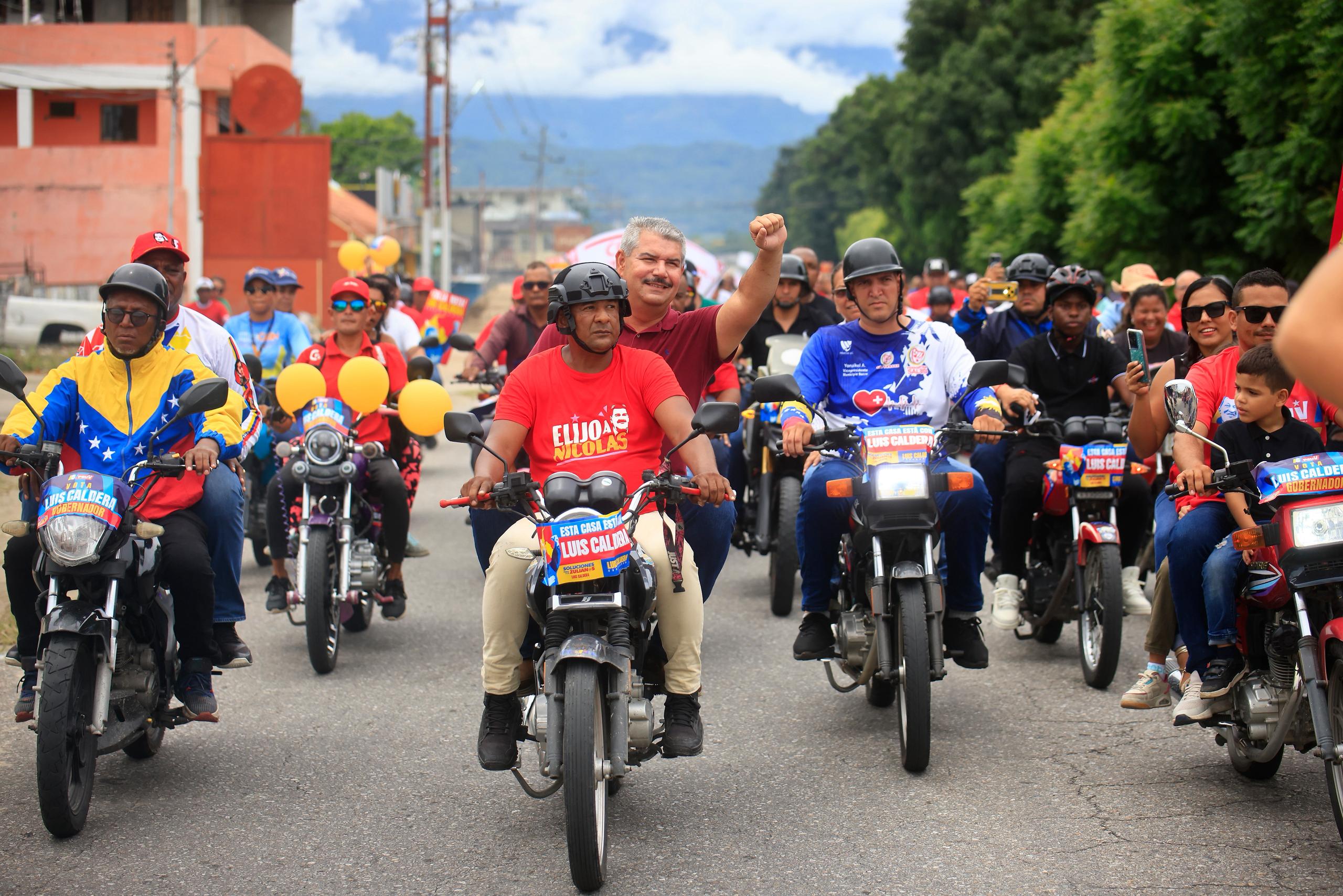Municipio Sucre levantó su voz y bandera a favor del candidato Luis Caldera