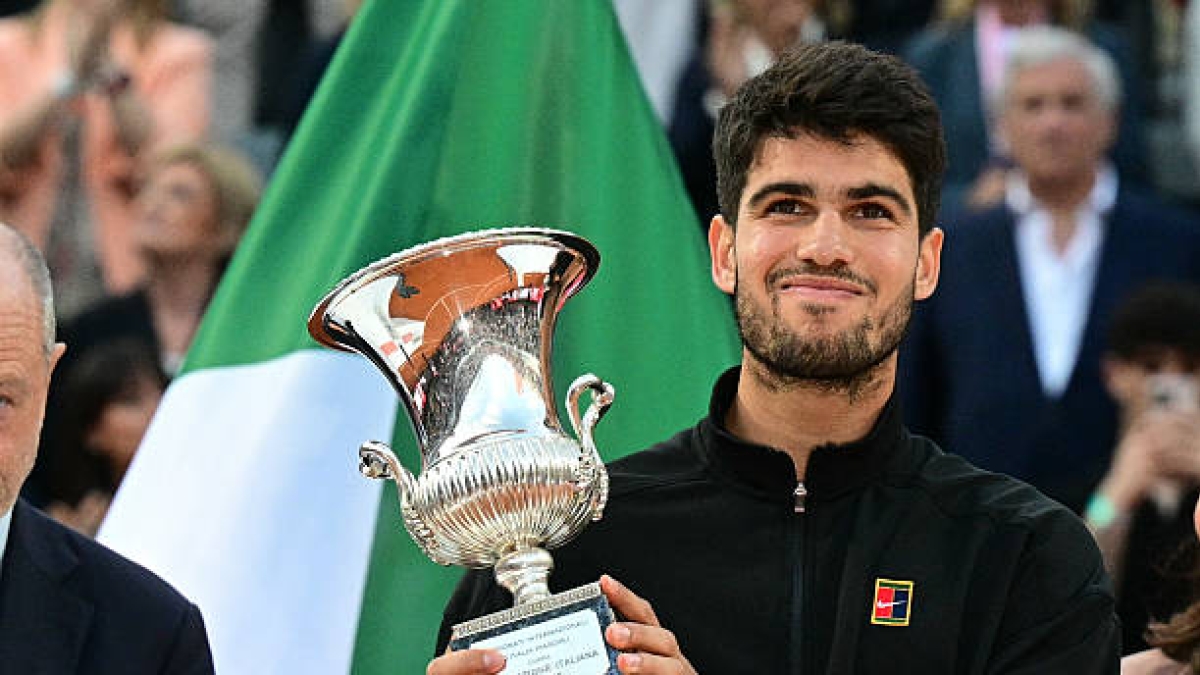 Alcaraz se impuso ante Sinner para conquistar el Masters 1.000 de Roma