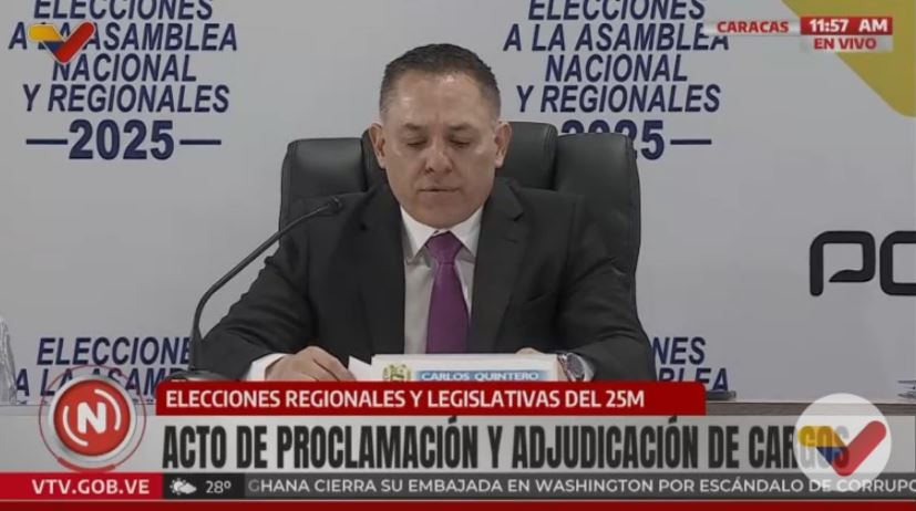 CNE emite boletín con los resultados de las elecciones del #25-May