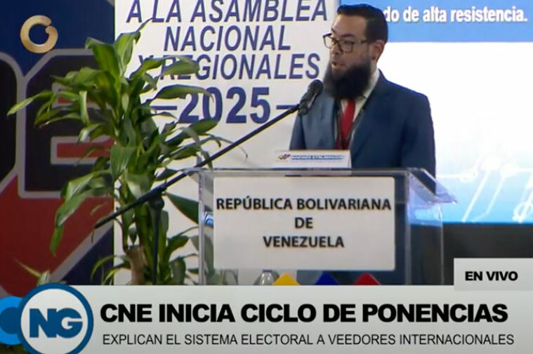 CNE explica sistema electoral a veedores internacionales