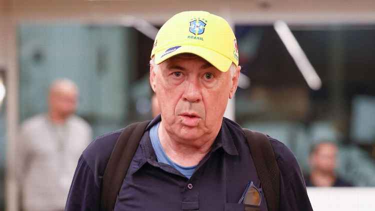 Carlo Ancelotti llega a Brasil para iniciar su etapa en la ‘Verdeamarela’