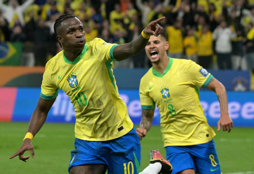 Vinícius Jr. le dio el pase a Brasil al Mundial