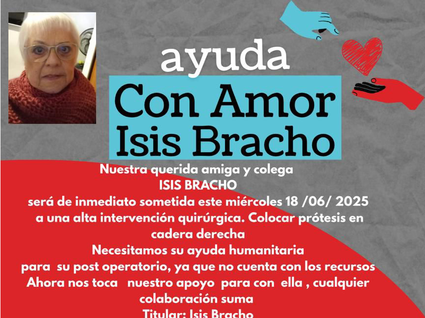 Una mano amiga para la periodista Isis Bracho
