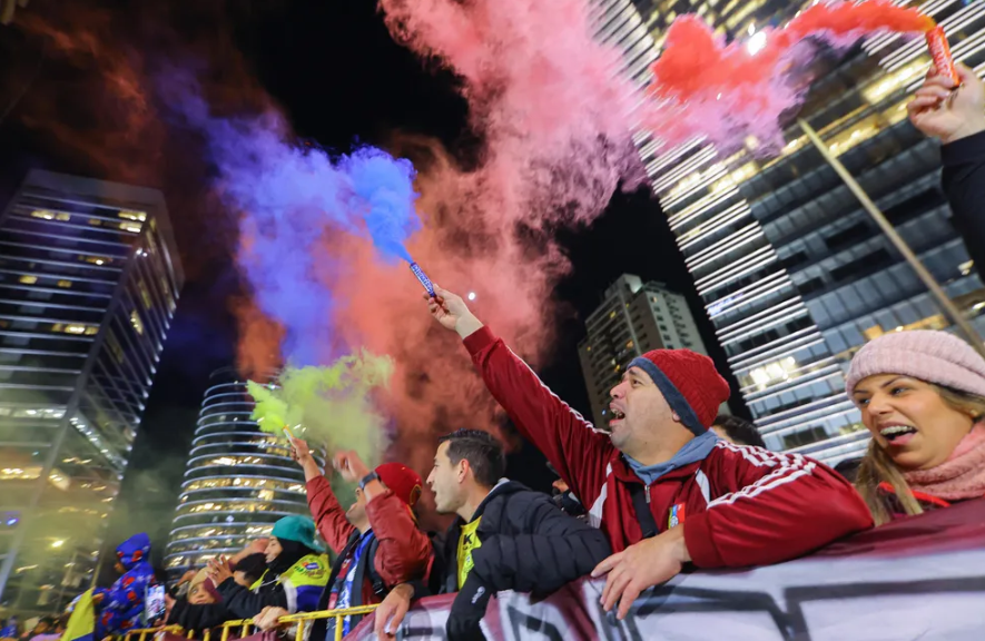 La Vinotinto recibió su banderazo en Montevideo previo al juego ante Uruguay