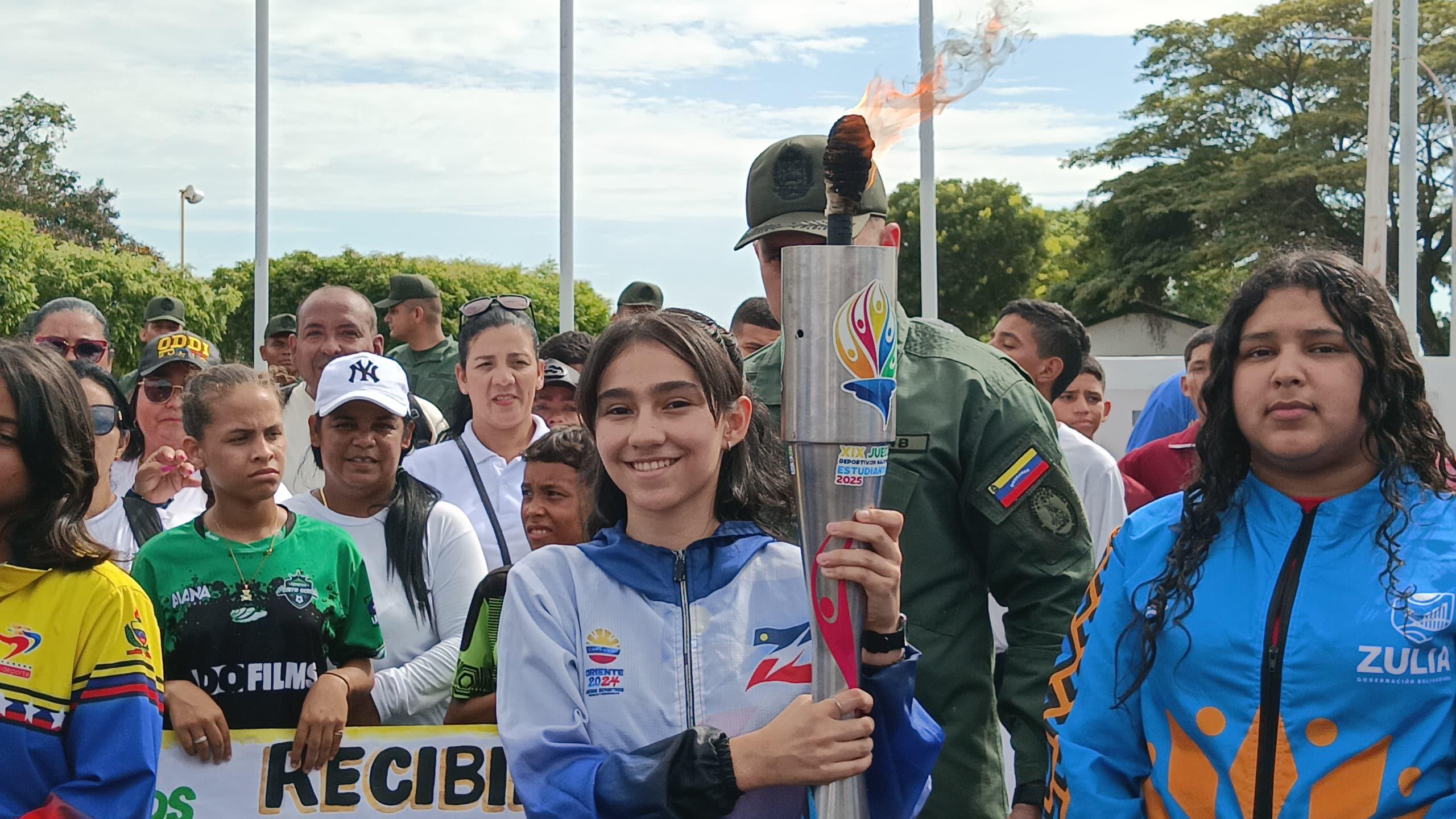 Zulia recibió la antorcha de los XIX Juegos Deportivos Nacionales Estudiantiles 2025
