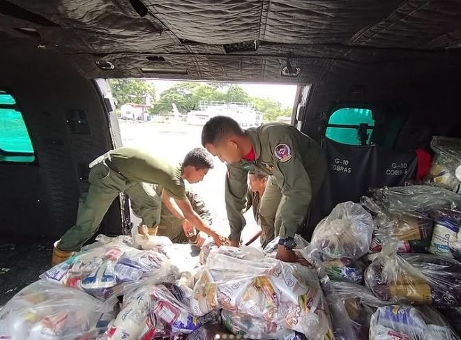 FANB traslada alimentos y medicinas para atender la emergencia en Barinas