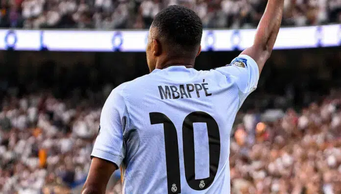 Mbappé hereda el dorsal 10 en el Real Madrid