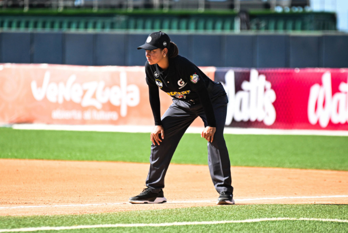 La venezolana Wanda Rodríguez es la primera mujer umpire en un torneo oficial de la CBPC