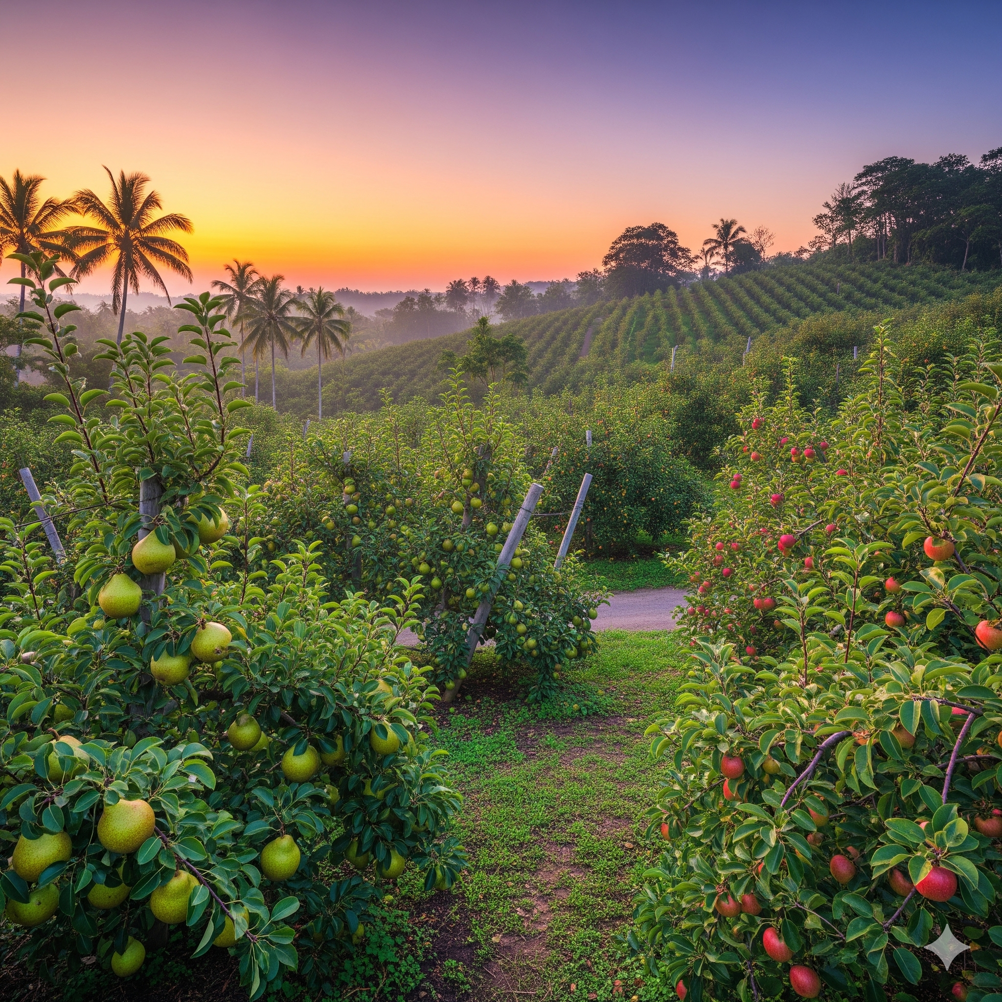¿Sabes en cuáles paises del trópico se cultivan peras y manzanas?
