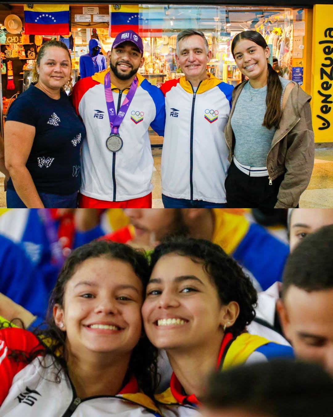 Atletas venezolanos llegan al país tras participación en los Juegos Panamericanos Junior