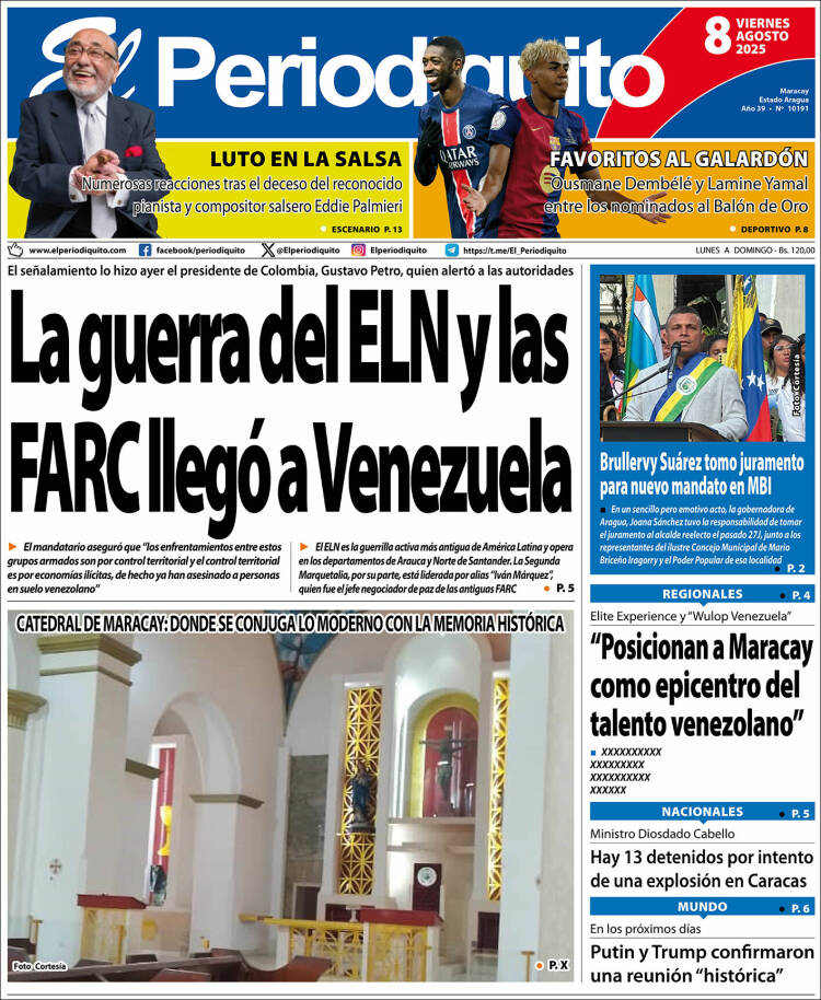 Titulares de la prensa nacional para este viernes 8 de agosto