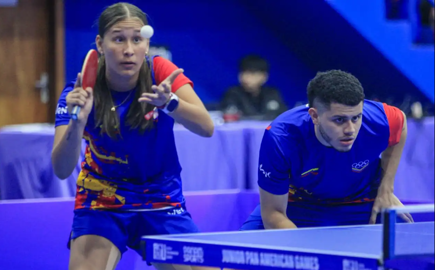 Juegos Panamericanos Junior: Venezuela se lleva oro en tenis de mesa mixto