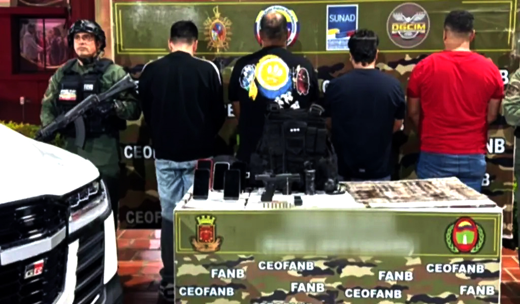 Detenidos por la GNB cuatro sujetos con 20 mil dólares falsos en Táchira