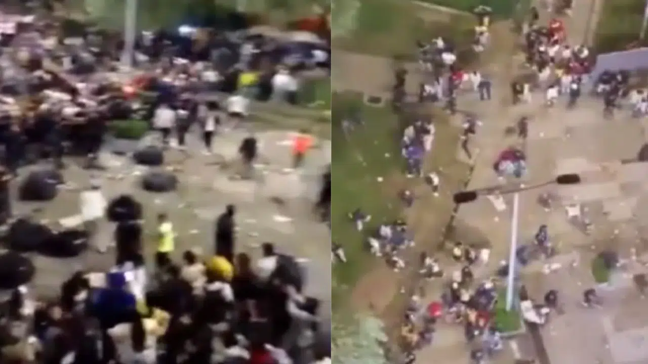 Disturbios entre venezolanos y colombianos tras partido de Eliminatorias en Bogotá