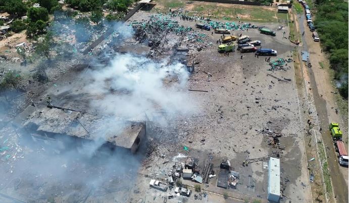 El momento exacto de la explosión en la zona industrial de San Francisco